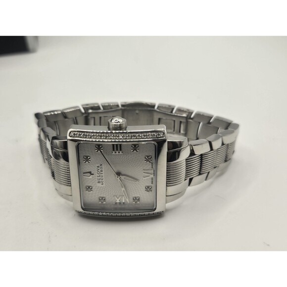 Accutron by Bulova 63R103 Masella Diamond Silver Band Women\'s Watch $950 main image 9